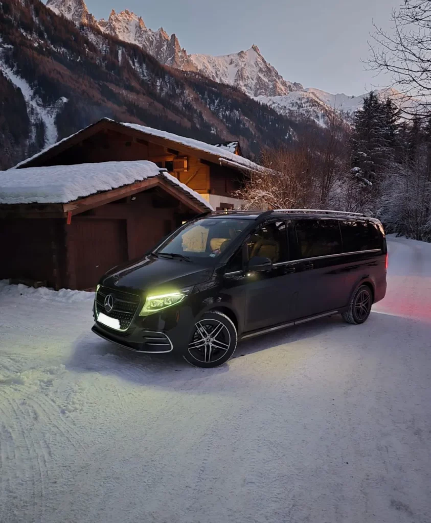 Private Mercedes V-Class ski transfer in the French Alps – BHS VTC